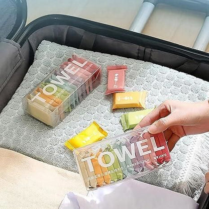 Compressed Disposable Washable Cloth Towel Tablets (Pack of 14pc)