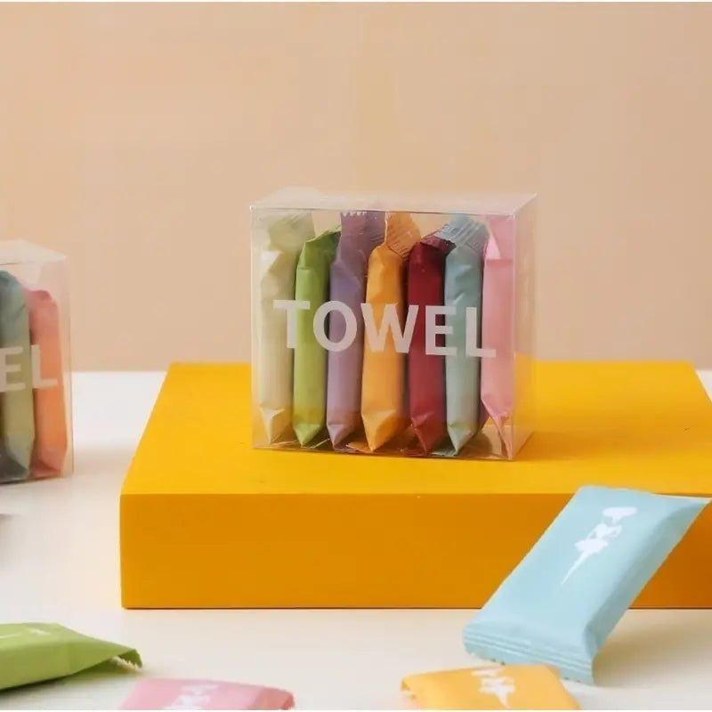 Compressed Disposable Washable Cloth Towel Tablets (Pack of 14pc)