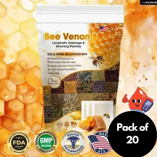Vee Vesom Lymphatic Daiamage & Sliming Patches (20 Patches)